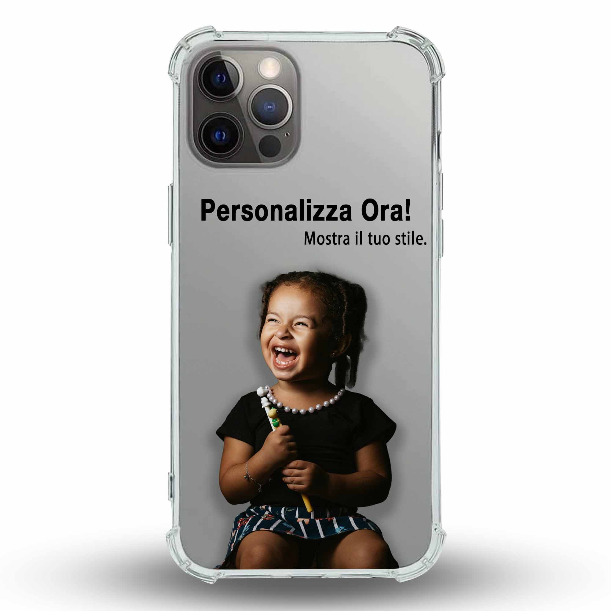 Cover iPhone Trasparente Personalizzabile (Rinforzata) - Personal Lab Edition