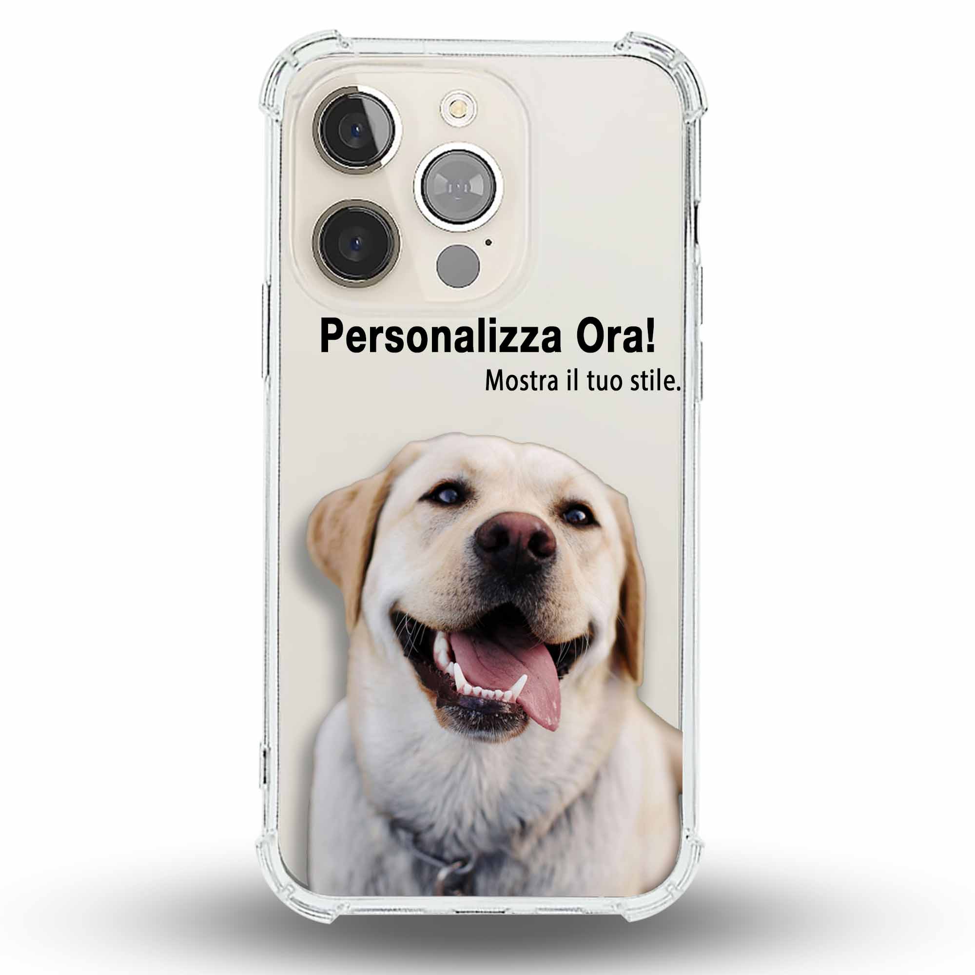 Cover iPhone Trasparente Personalizzabile (Rinforzata) - Personal Lab Edition