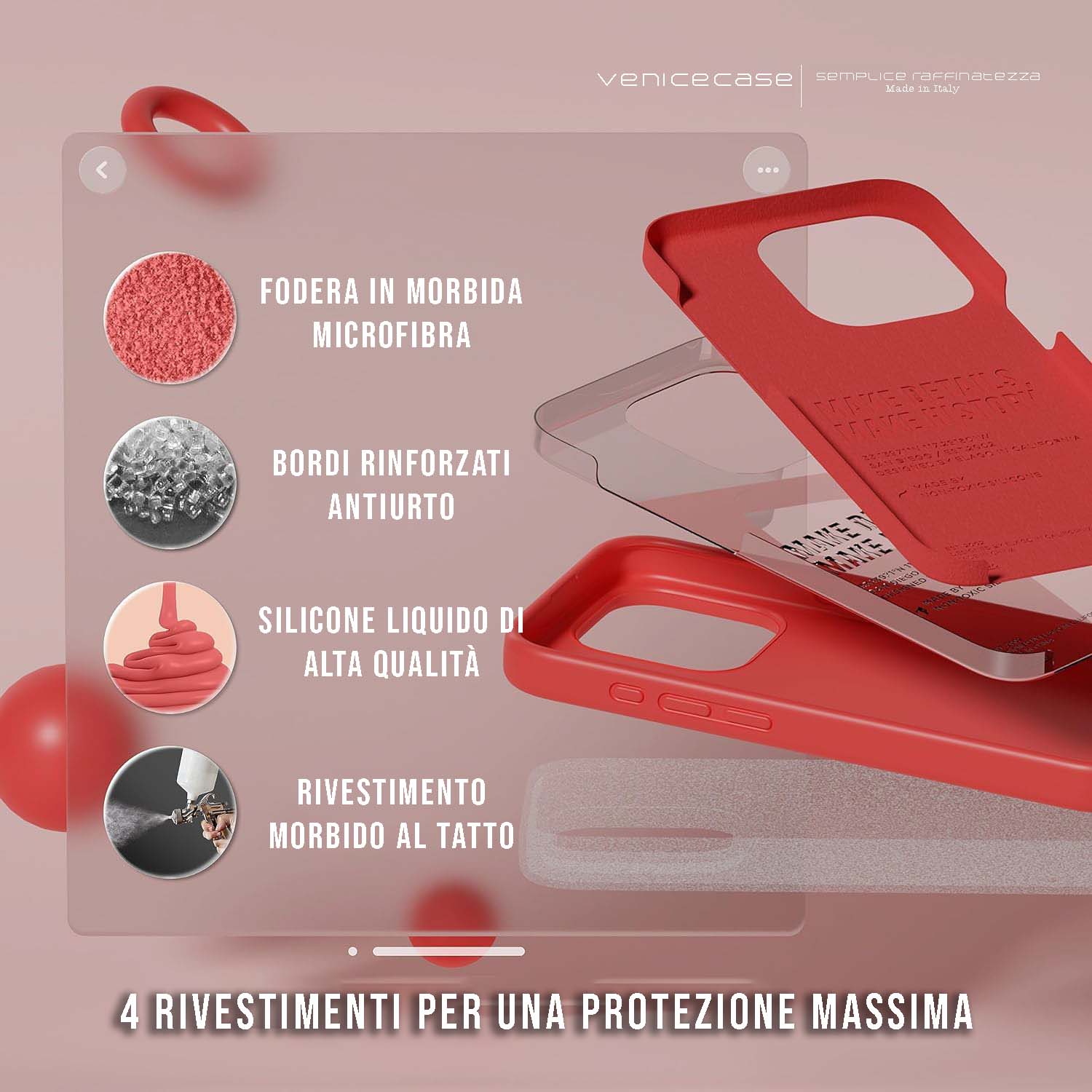 Good Vibes Only - Cover Monocolore Personalizzata