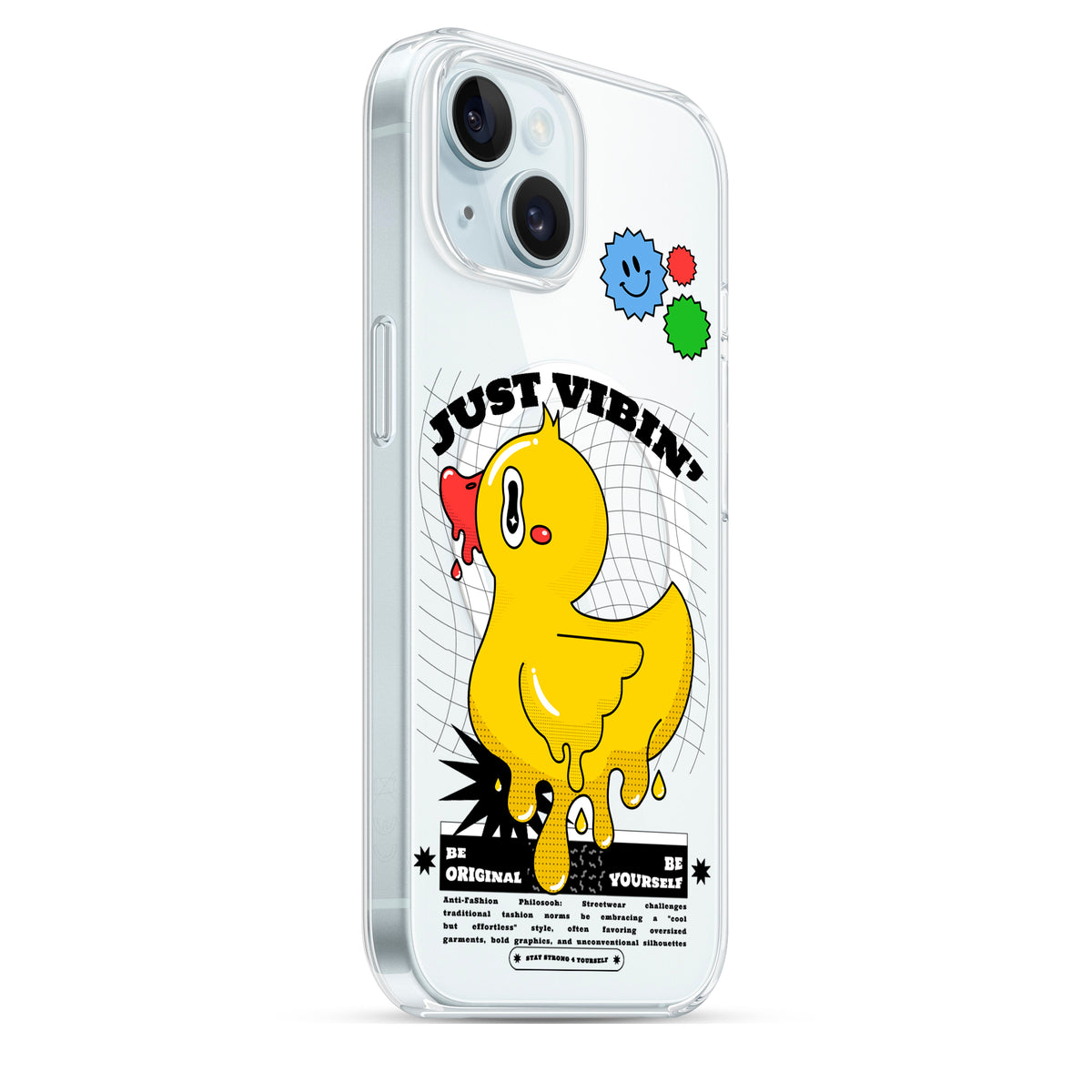 Just Vibin' - Cover Magsafe Trasparente Personalizzata