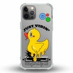 Just Vibin' - Cover Trasparente Personalizzata (Rinforzata)