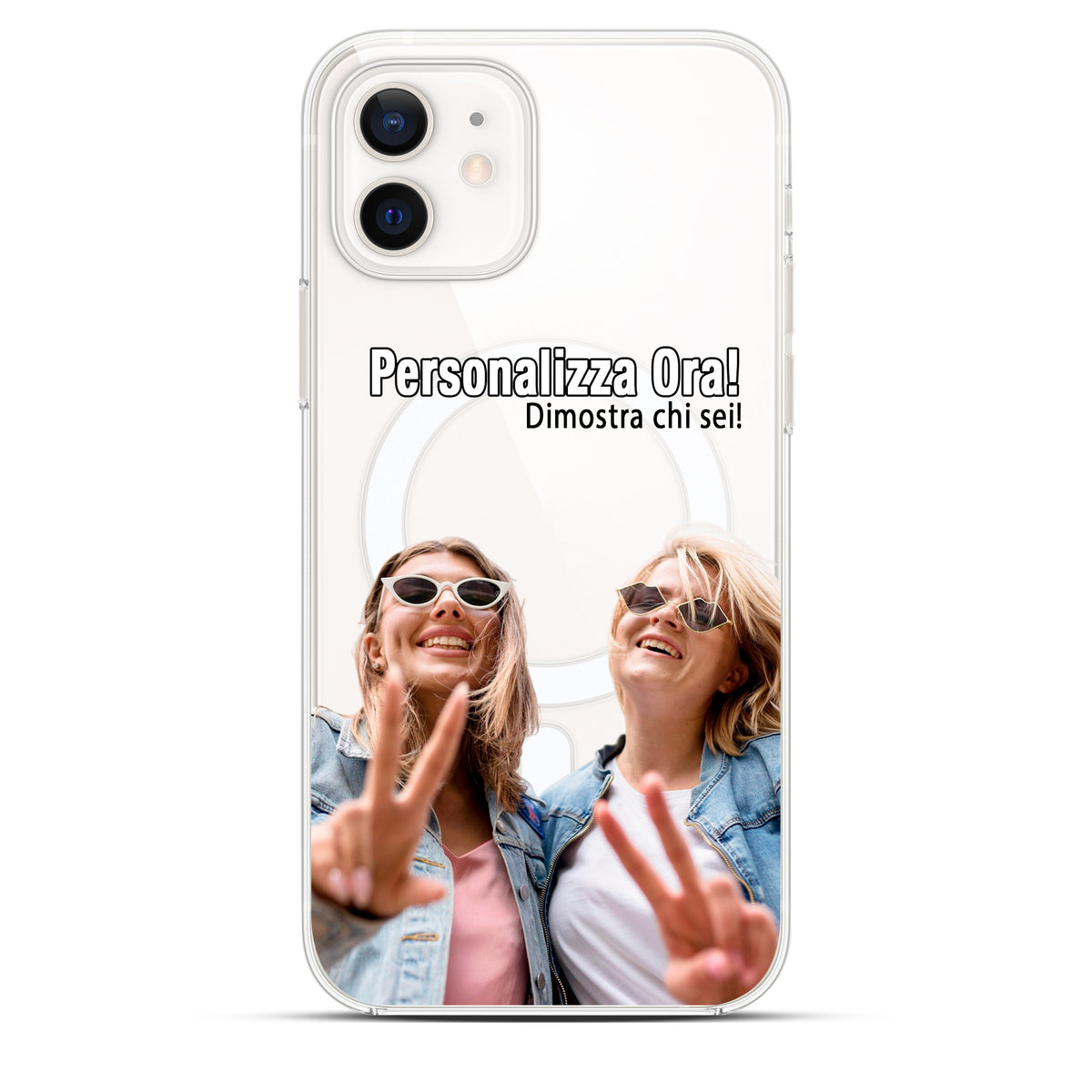 Cover iPhone MagSafe Personalizzabile (Trasparente) - Personal Lab Edition