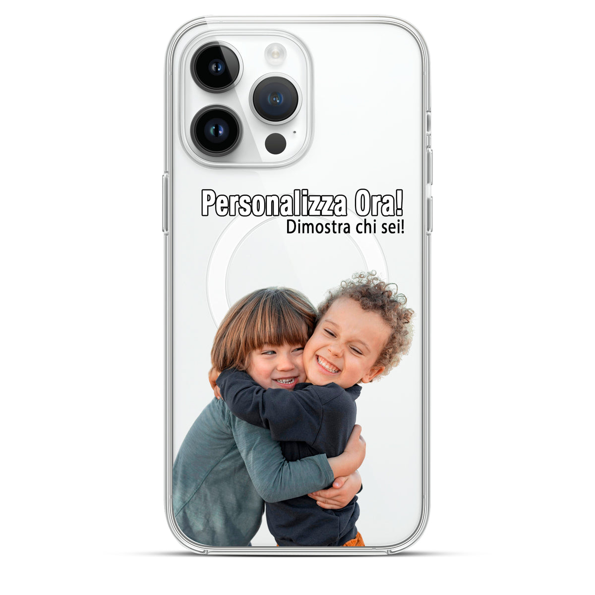 Cover iPhone MagSafe Personalizzabile (Trasparente) - Personal Lab Edition