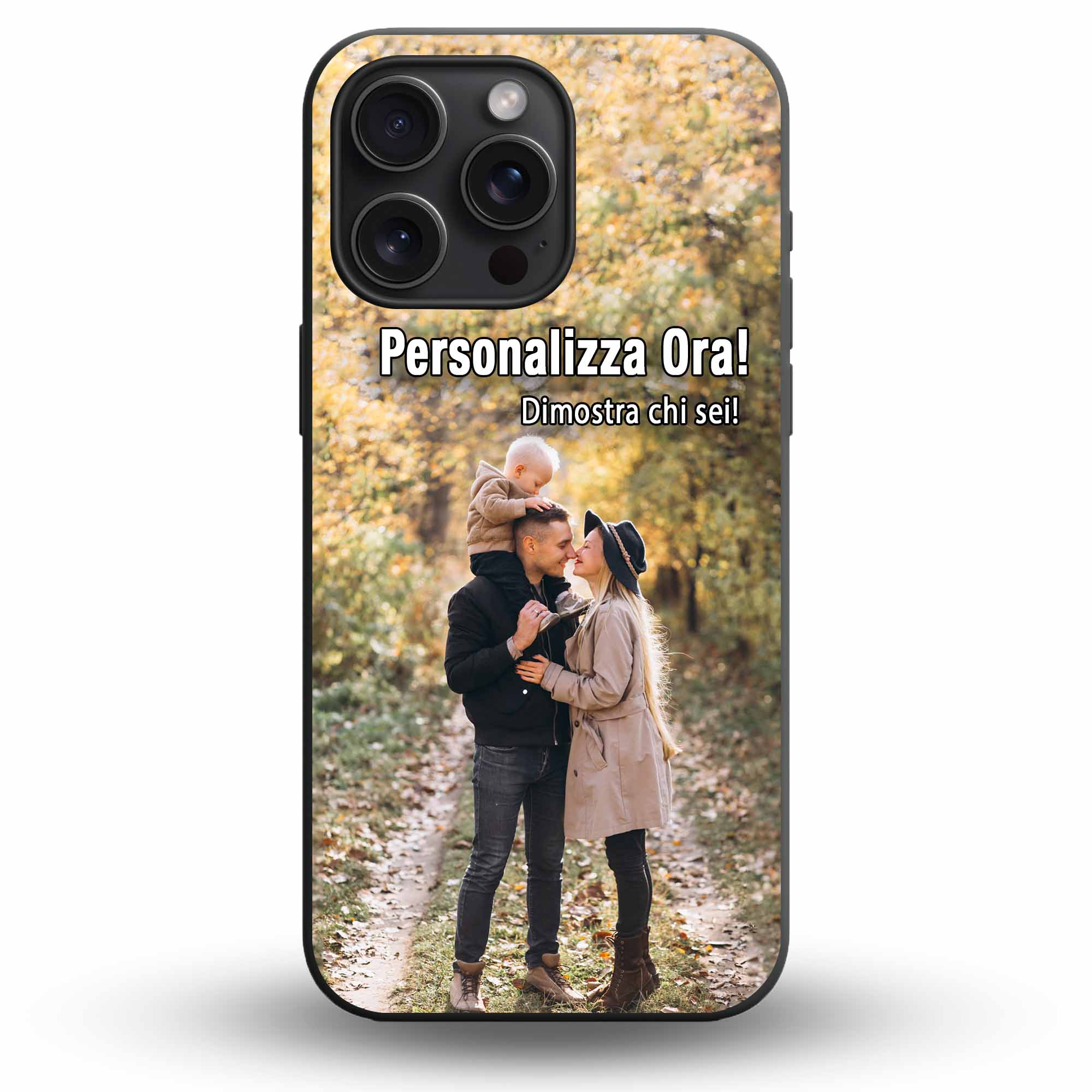 Cover iPhone Nera Personalizzabile - Personal Lab Edition