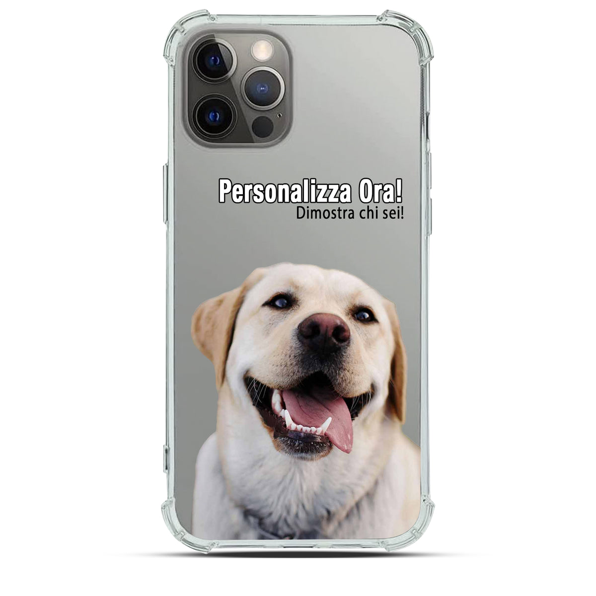 Cover iPhone Trasparente Personalizzabile (Rinforzata) - Personal Lab Edition